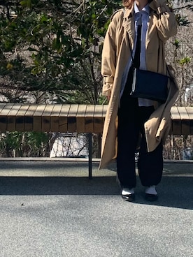 「KBF（ケイビーエフ）のアイテム（ショルダーバッグ、ブラック系）」を使った、みょんさん（レディース）の夏コーディネート