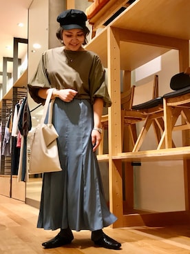 「SENCEOFPLACE」｜asamiさん（レディース・164cm）の秋コーディネート