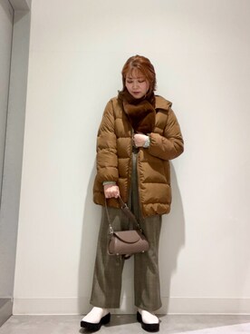 「SonnyLabel」｜「アイテム（ブーツ）」を使った、asamiさん（レディース・164cm）の冬コーディネート