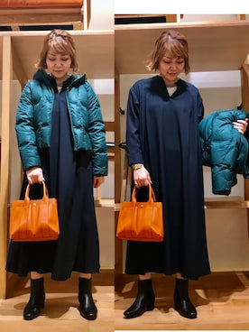 「URBAN RESEARCH Sonny Label（アーバンリサーチサニーレーベル）のアイテム（デニムジャケット）」を使った、asamiさん（レディース・164cm）の冬コーディネート