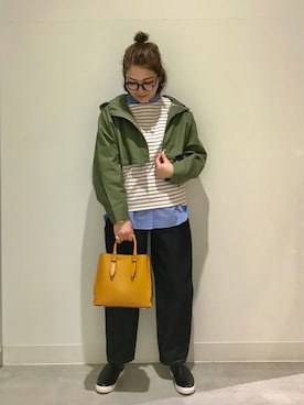 「RODE SKO」｜「アイテム（スリッポン）」を使った、asamiさん（レディース・164cm）の春コーディネート