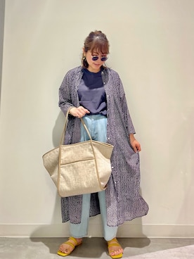 「SENSE OF PLACE by URBAN RESEAR」｜「アイテム（ワンピース/ドレス）」を使った、asamiさん（レディース・164cm）の春コーディネート