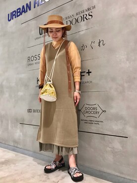 「KBF+」｜「アイテム（ワンピース/ドレス）」を使った、asamiさん（レディース・164cm）の夏コーディネート