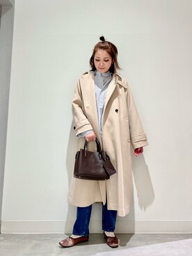 「URBANRESEARCH」｜「アイテム（バレエシューズ）」を使った、asamiさん（レディース・164cm）の冬コーディネート
