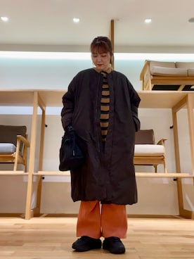 「アイテム（レインシューズ）」を使った、asamiさん（レディース・164cm）の秋コーディネート