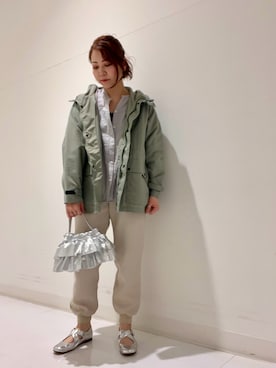 「RODE SKO」｜「アイテム（ジャケット/アウター）」を使った、asamiさん（レディース・164cm）の春コーディネート