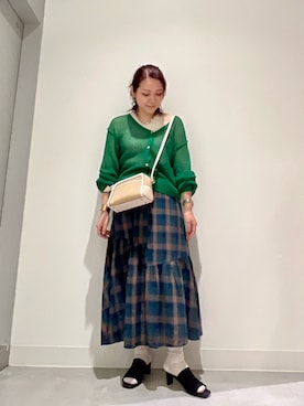 「SENCEOFPLACE」｜asamiさん（レディース・164cm）の夏コーディネート