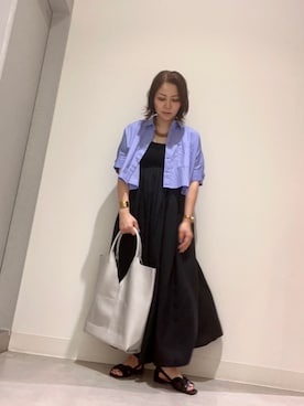 「アイテム（トートバッグ、シルバー系）」を使った、asamiさん（レディース・164cm）の春コーディネート