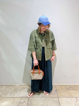 「URBANRESEARCH」｜「アイテム（帽子）」を使った、asamiさん（レディース・164cm）の夏コーディネート
