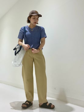 「アイテム（帽子）」を使った、asamiさん（レディース・164cm・30代）の夏コーディネート