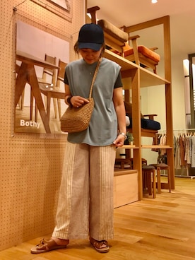 「KBF+」｜「アイテム（帽子）」を使った、asamiさん（レディース・164cm）の夏コーディネート