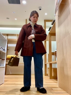 「アイテム（その他シューズ）」を使った、asamiさん（レディース・164cm・40代）の冬コーディネート