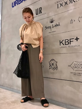 「KBF+」｜「アイテム（パンツ）」を使った、asamiさん（レディース・164cm）の夏コーディネート