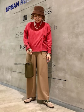 「SENCEOFPLACE」｜asamiさん（レディース・164cm）の冬コーディネート