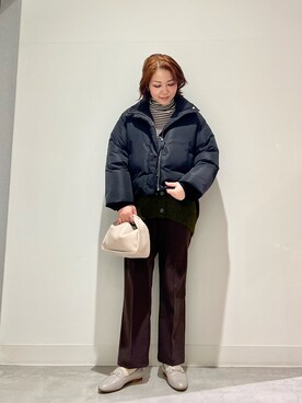 「URBANRESEARCH」｜「アイテム（ダウンジャケット/コート）」を使った、asamiさん（レディース・164cm）の冬コーディネート