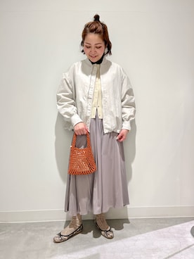 「SENSE OF PLACE by URBAN RESEAR」｜「アイテム（ジャケット/アウター）」を使った、asamiさん（レディース・164cm）の春コーディネート