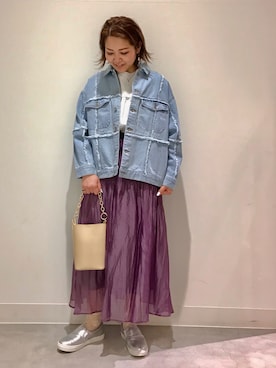 「RODE SKO」｜「アイテム（スリッポン）」を使った、asamiさん（レディース・164cm）の春コーディネート