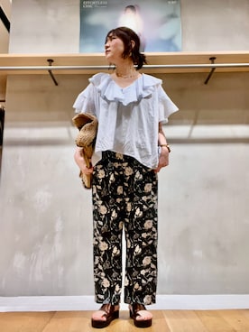 「RODE SKO（ロデスコ）のアイテム」を使った、asamiさん（レディース・164cm）の夏コーディネート