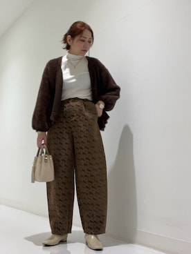 「SonnyLabel」｜「アイテム（ブーツ）」を使った、asamiさん（レディース・164cm）の秋コーディネート