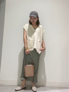 「RODE SKO」｜「アイテム（キャップ）」を使った、asamiさん（レディース・164cm）の夏コーディネート