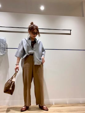 「アイテム（バレエシューズ）」を使った、asamiさん（レディース・164cm）の夏コーディネート