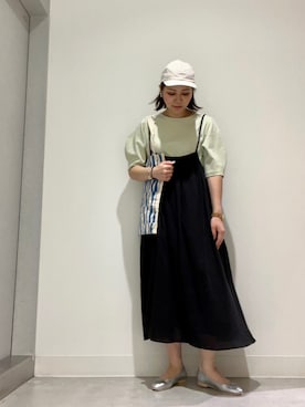 「RODE SKO」｜「アイテム（キャップ）」を使った、asamiさん（レディース・164cm）の春コーディネート