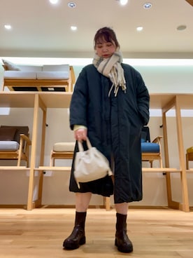 「アイテム（ワンピース/ドレス）」を使った、asamiさん（レディース・164cm・40代）の秋コーディネート