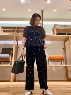 「KBF（ケイビーエフ）のアイテム（キャミソール）」を使った、asamiさん（レディース・164cm）の秋コーディネート