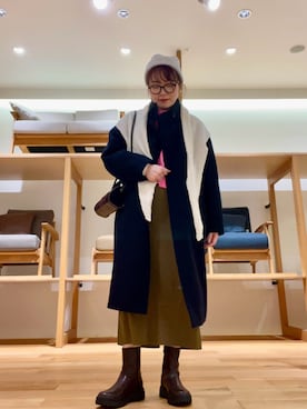 「アイテム（その他アウター）」を使った、asamiさん（レディース・164cm）の秋コーディネート