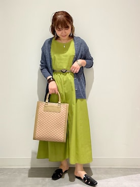 「SENSE OF PLACE by URBAN RESEAR」｜「アイテム（ワンピース/ドレス）」を使った、asamiさん（レディース・164cm）の春コーディネート