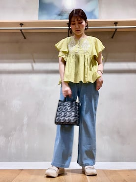 「URBAN RESEARCH Sonny Label（アーバンリサーチサニーレーベル）のアイテム（パンツ）」を使った、asamiさん（レディース・164cm）の夏コーディネート