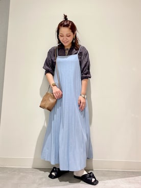 「SENSE OF PLACE by URBAN RESEAR」｜「アイテム（ワンピース/ドレス）」を使った、asamiさん（レディース・164cm）の夏コーディネート