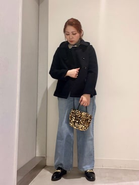 「RODE SKO」｜「アイテム（ローファー）」を使った、asamiさん（レディース・164cm）の冬コーディネート