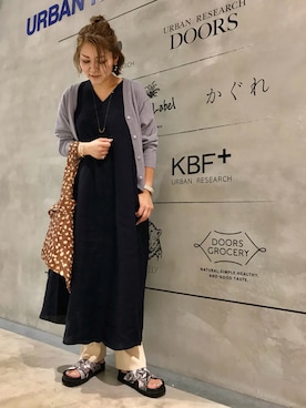 「KBF+」｜「アイテム（ワンピース/ドレス）」を使った、asamiさん（レディース・164cm）の夏コーディネート