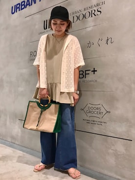「KBF+」｜「アイテム（帽子）」を使った、asamiさん（レディース・164cm）の夏コーディネート