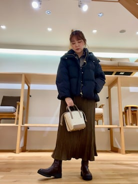 「アイテム（ダウンジャケット/コート）」を使った、asamiさん（レディース・164cm・30代）の秋コーディネート