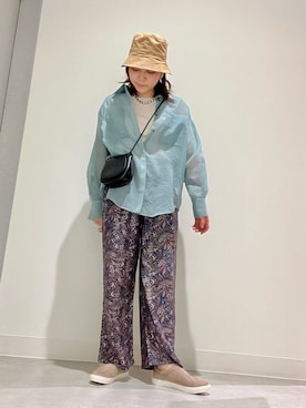 「RODE SKO」｜「アイテム（スリッポン）」を使った、asamiさん（レディース・164cm）の夏コーディネート