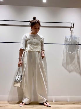 「URBAN RESEARCH（アーバンリサーチ）のアイテム（タンクトップ）」を使った、asamiさん（レディース・164cm）の夏コーディネート