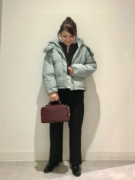 「RODE SKO」｜「アイテム（ダウンジャケット/コート）」を使った、asamiさん（レディース・164cm）の冬コーディネート