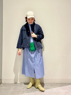 「RODE SKO」｜「アイテム（キャップ）」を使った、asamiさん（レディース・164cm）の春コーディネート