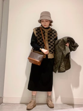 「アイテム（ワンピース/ドレス）」を使った、asamiさん（レディース・164cm・30代）の秋コーディネート