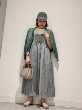 「RODE SKO」｜「アイテム（キャップ）」を使った、asamiさん（レディース・164cm）の春コーディネート