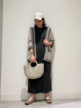「RODE SKO」｜「アイテム（キャップ）」を使った、asamiさん（レディース・164cm）の春コーディネート