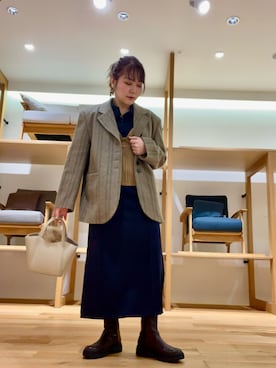 「アイテム（ワンピース/ドレス）」を使った、asamiさん（レディース・164cm・30代）の秋コーディネート