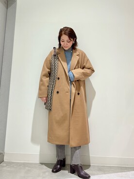 「SonnyLabel」｜「アイテム（ブーツ）」を使った、asamiさん（レディース・164cm）の冬コーディネート