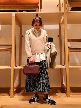 「Vカット」｜asamiさん（レディース・164cm）の冬コーディネート