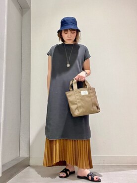 「リバーシブルハット」｜asamiさん（レディース・164cm）の春コーディネート