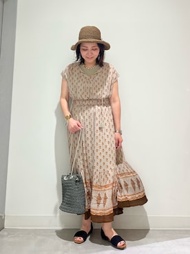 「アイテム（ワンピース、その他）」を使った、asamiさん（レディース・164cm）の夏コーディネート
