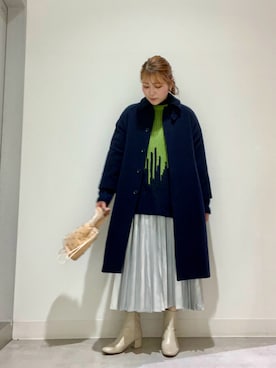 「30代ファッション」｜「アイテム（ブーツ）」を使った、asamiさん（レディース・164cm）の冬コーディネート