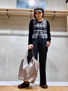 「KBF（ケイビーエフ）のアイテム（タンクトップ）」を使った、asamiさん（レディース・164cm）の夏コーディネート
